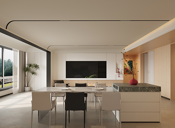 保利和光嶼湖沁園140平原木極簡(jiǎn)風(fēng)格四居室裝修效果圖