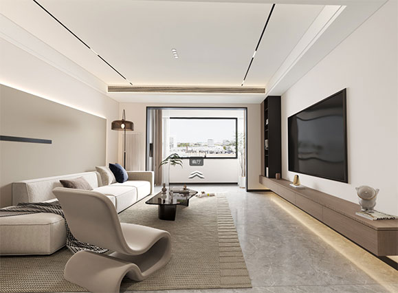 湖光苑180平現(xiàn)代簡約風(fēng)格裝修VR全景圖