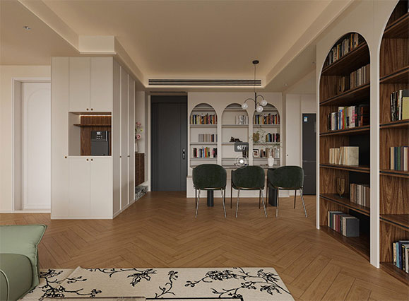 海逸名門168平法式簡約風(fēng)格三居室裝修VR全景圖