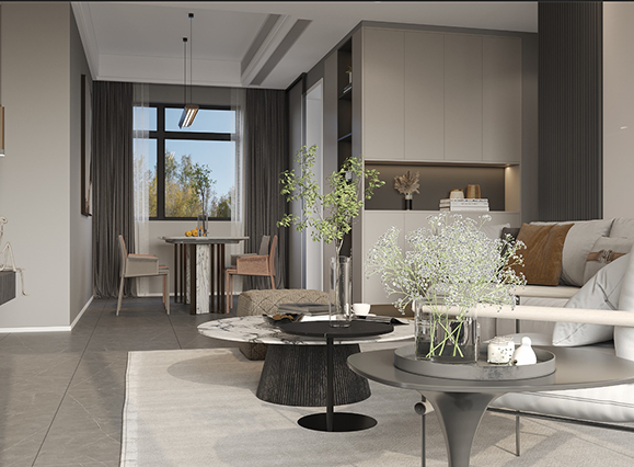 七里香堤143平現(xiàn)代輕奢風(fēng)格四居室裝修效果圖