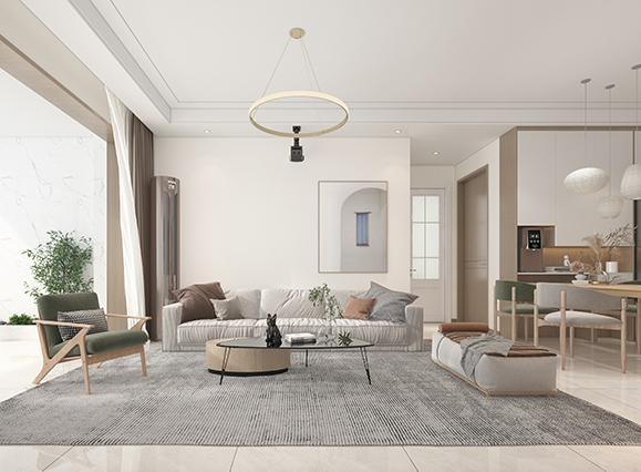 恒大名都89平簡約風(fēng)格兩居室裝修效果圖