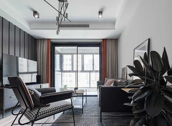 出版社家屬院94平現(xiàn)代簡約風(fēng)格兩居室裝修效果圖