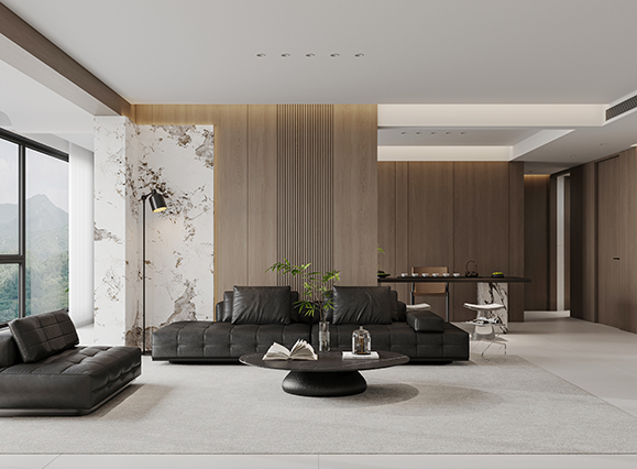 清華大溪地208平意式極簡風(fēng)格裝修效果圖