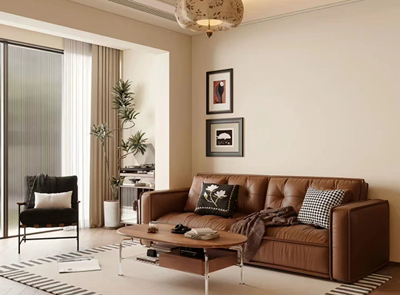 美盛教育港灣123平中古風(fēng)三居室裝修效果圖