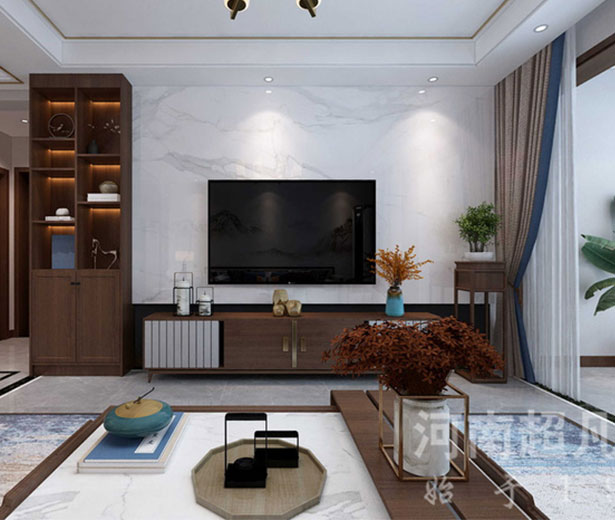 天津鑫苑名城160平新中式風(fēng)格裝修VR全景圖