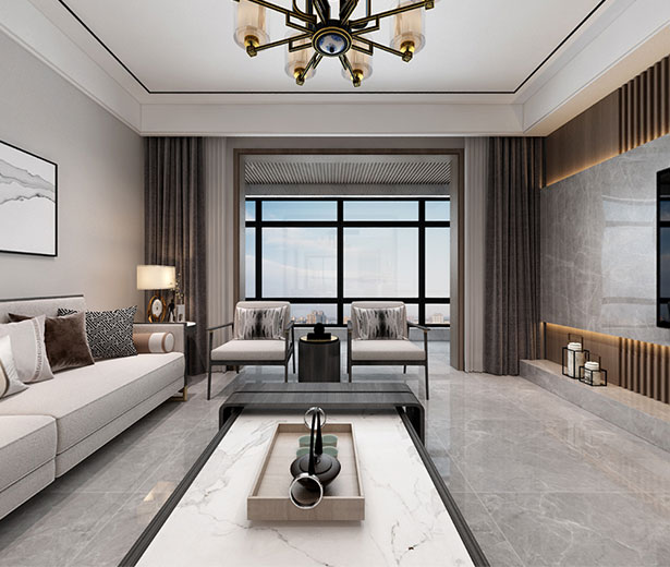 綠地海珀蘭軒160平現(xiàn)代極簡風(fēng)格VR裝修效果圖