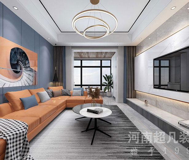 康橋知園130平現(xiàn)代輕奢風(fēng)格三居室裝修VR效果圖