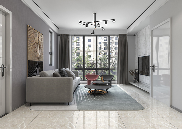 綠都城120平北歐風(fēng)格三居室裝修效果圖