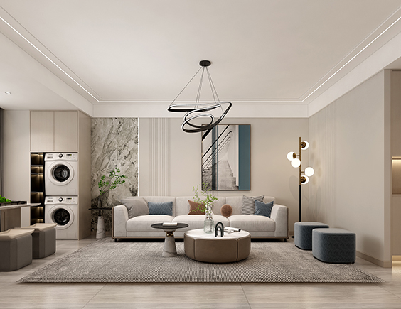 正商智慧城170平現(xiàn)代極簡風(fēng)格裝修效果圖