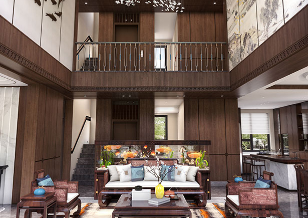 棠頌別院600平獨(dú)棟庭院別墅裝修效果圖