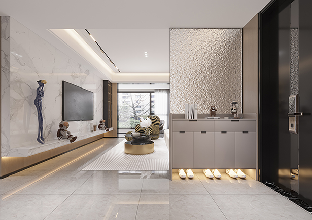 華僑城120平現(xiàn)代風格裝修效果圖