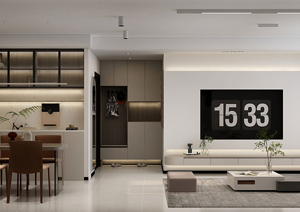 普羅理想國129平現(xiàn)代簡約風格三居室裝修效果圖